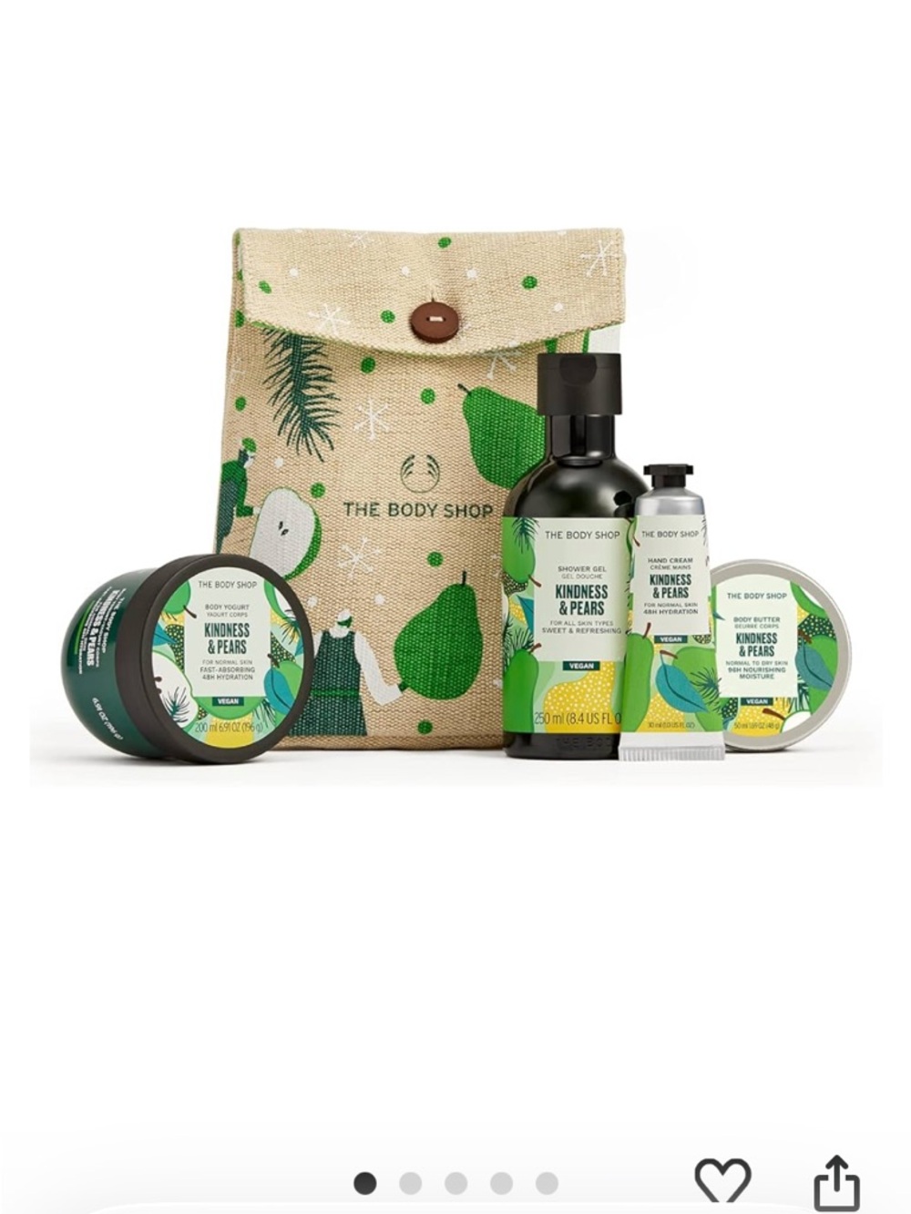 The Body Shop Kindness & Pears Bath & Body Gift Set - Green
